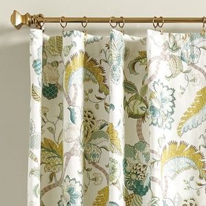 COPY - 2 Ballard Designs Floral Drapery Panels